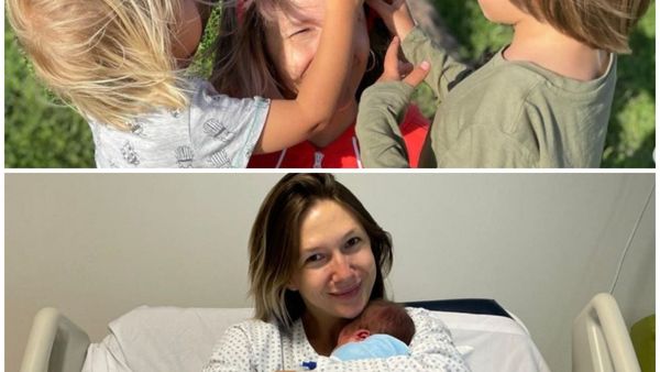 Cum au reacționat băieții Adelei Popescu când și-au văzut frățiorul nou-născut?! Reacția savuroasă a lui Andrei