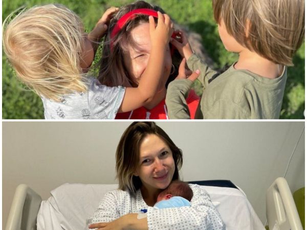 Cum au reacționat băieții Adelei Popescu c&acirc;nd și-au văzut frățiorul nou-născut?! Reacția savuroasă a lui Andrei