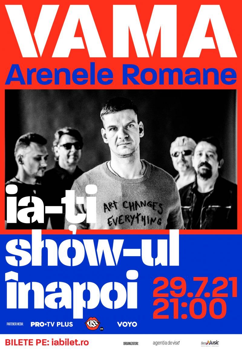 Vama Veche va susține primul concert cu public din acest an pe 29 iulie, la Arenele Romane