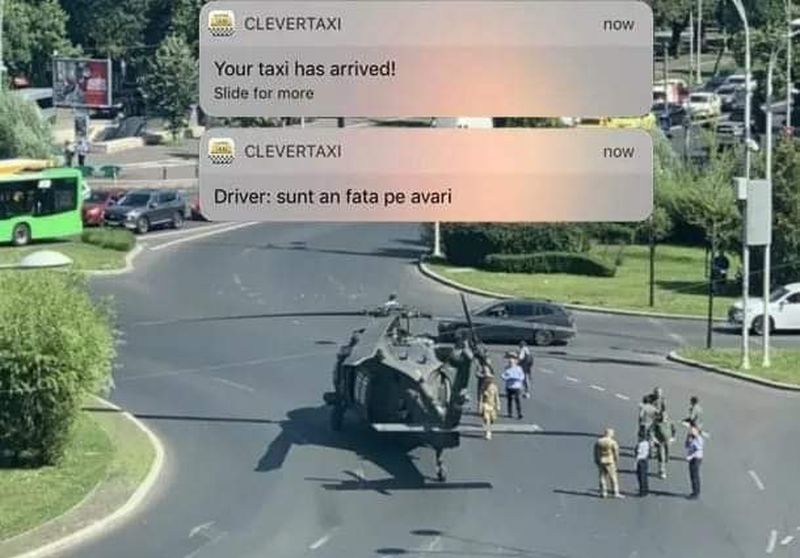 Avalanşă de glume şi meme-uri în mediul online după ce elicopterul armatei americane a aterizat forțat