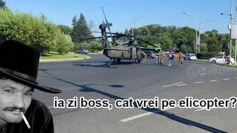 Avalanşă de glume şi meme-uri &icirc;n mediul online după ce elicopterul armatei americane a aterizat forțat