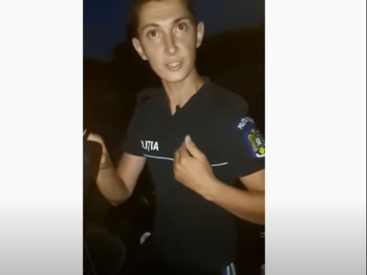 Polițist fals, prins de autoritățile din Timiș după ce a fost filmat de un grup de tineri