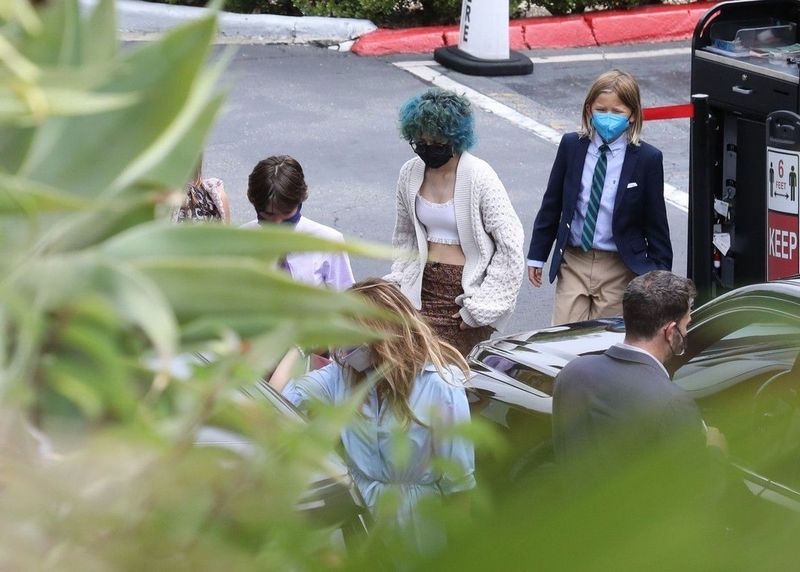 Jennifer Lopez și Ben Affleck, ieșire în familie alături de copii.  