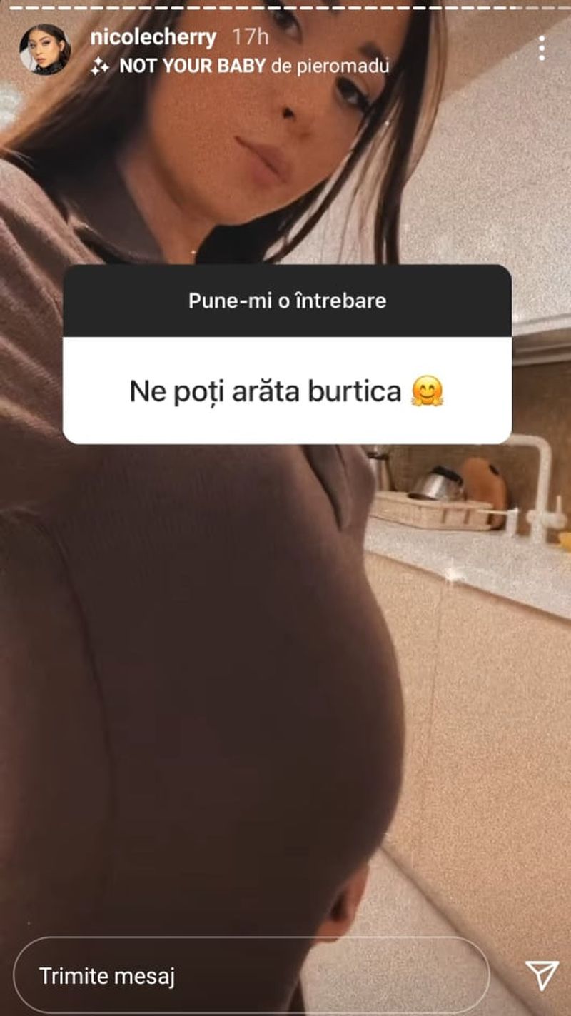 Nicole Cherry, fotografie emoționantă cu burtica de gravidă! Artista este însărcinată în 6 luni: ” A trecut repede timpul”