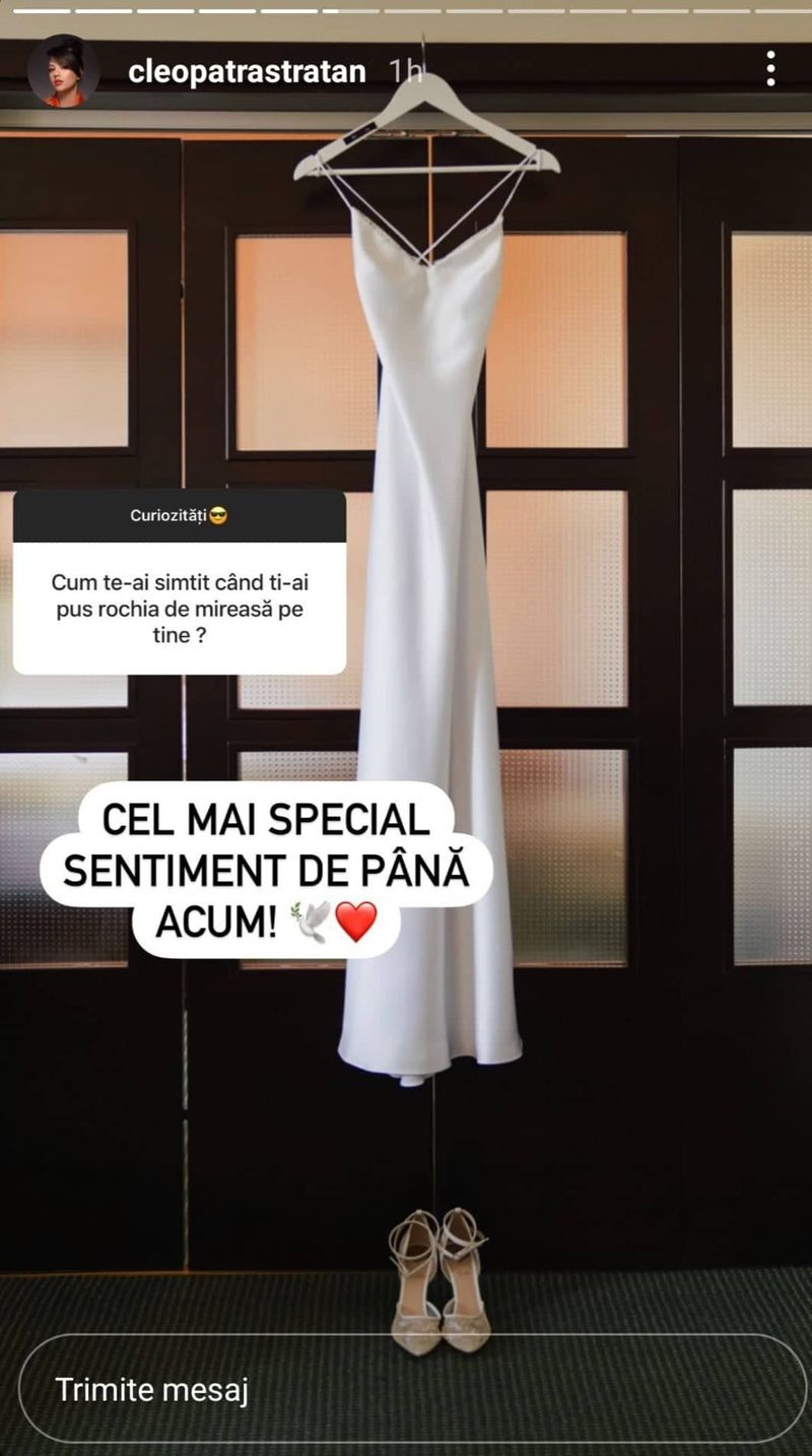 Cum s-a simțit Cleopatra Stratan când a îmbrăcat rochia de mireasă: ”Cel mai special sentiment de până acum”
