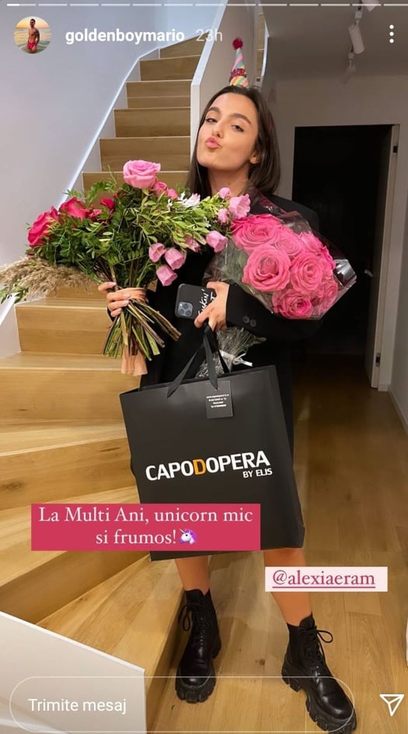 Alexia Eram a împlinit 21 de ani! Gestul superb făcut de Mario Fresh, cu ocazia zilei de naștere