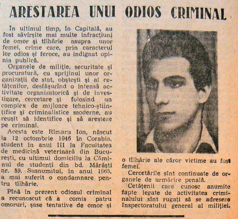 Ce criminali în serie au existat în România și cum au fost prinși