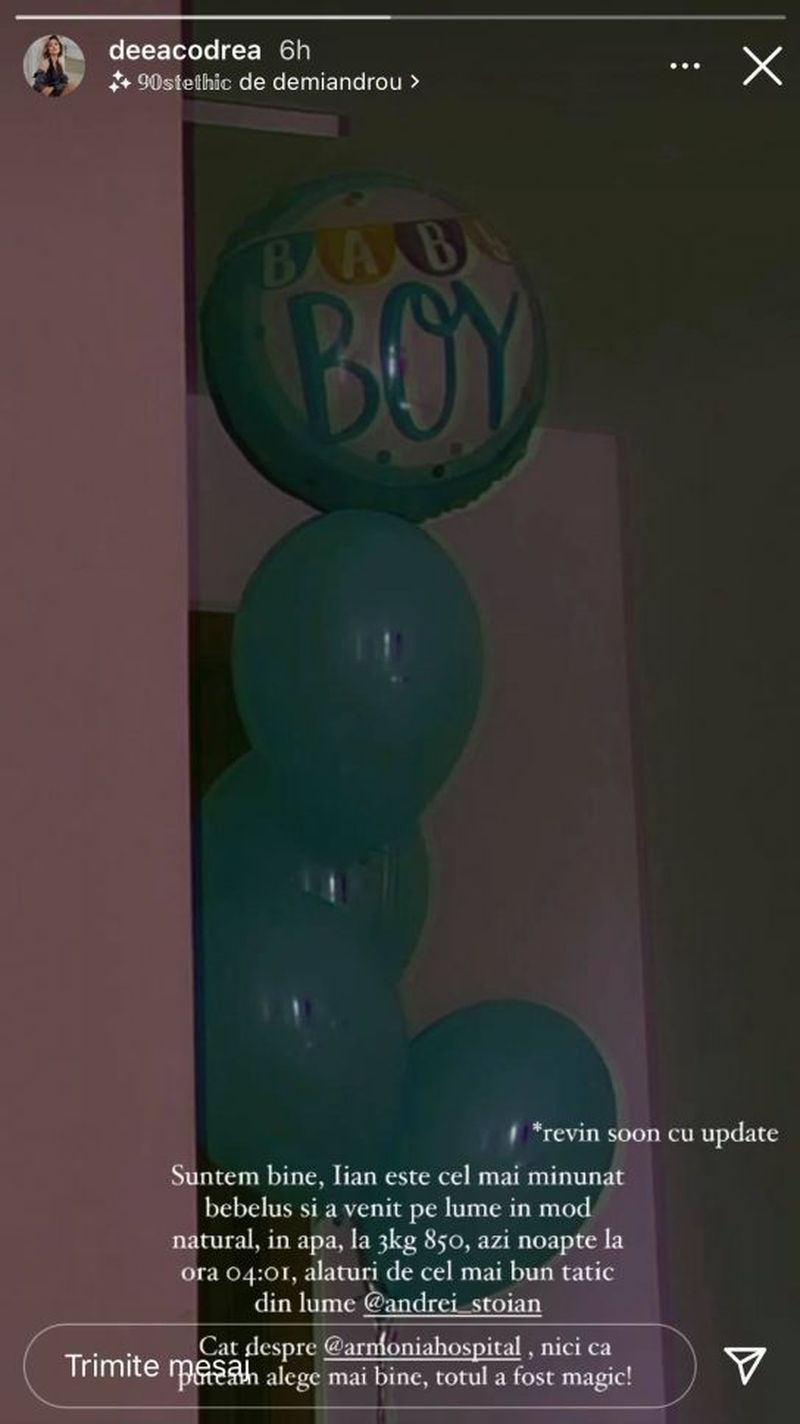 Deea Codrea a devenit mămică pentru prima oară! Fosta concurentă de la ”Bravo, ai stil”, primele declarații