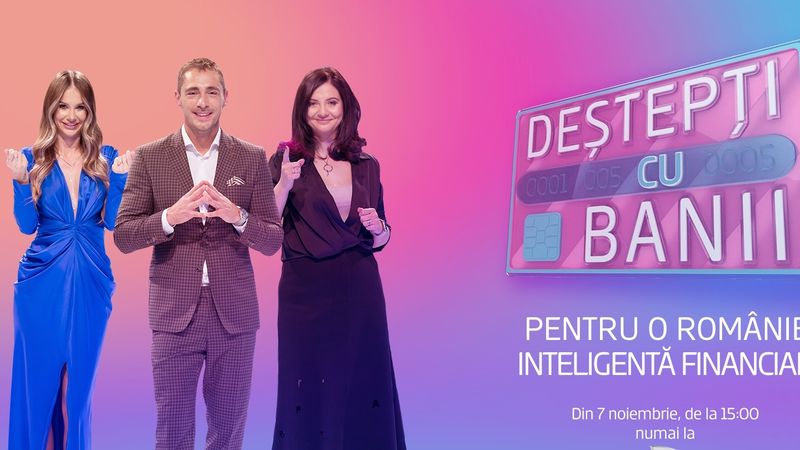 Vladimir Drăghia și Grațiela Teohari Duban prezintă &ldquo;Deștepți cu banii&rdquo;, la Kanal D