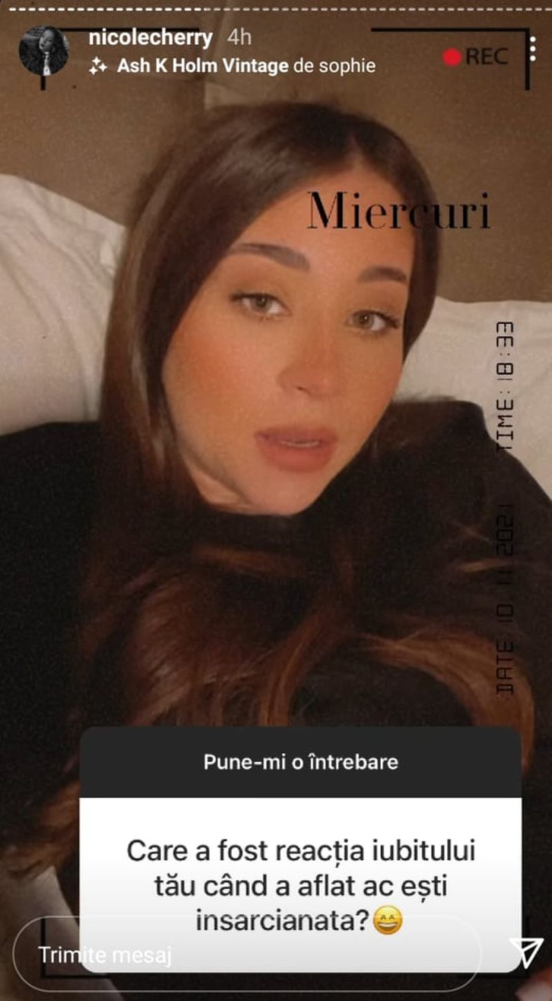 Nicole Cherry, dezvăluiri inedite! Ce reacție a avut iubitul artistei când a aflat că este însărcinată