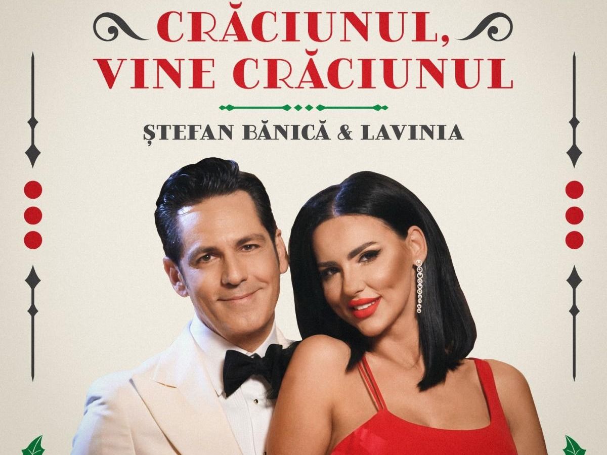 Ștefan Bănică Jr. şi soţia lui, Lavinia Pîrva au lansat „Crăciunul, vine Crăciunul” 