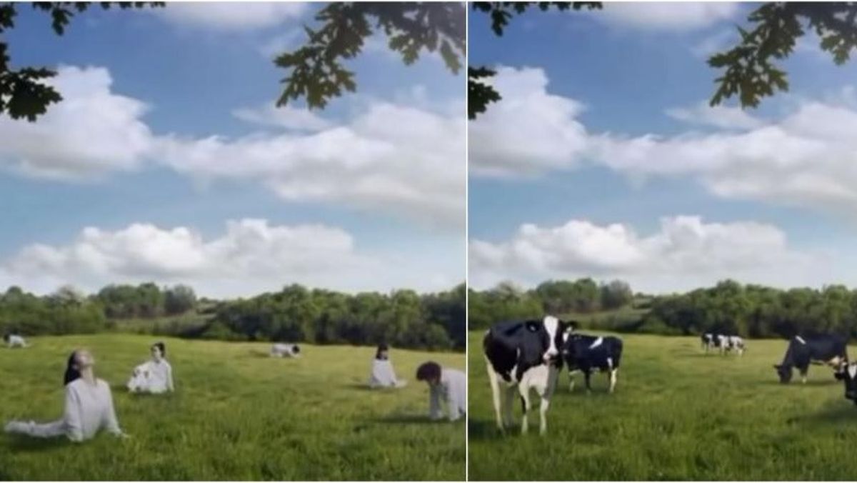 Dimineața Nebună. Reclamă la lapte interzisă în Coreea după ce clipul prezenta femeia drept o vacă