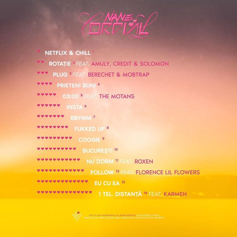 Nane și-a lansat primul album R&B. „Cordial” cuprinde colaborări cu Roxen și The Motans