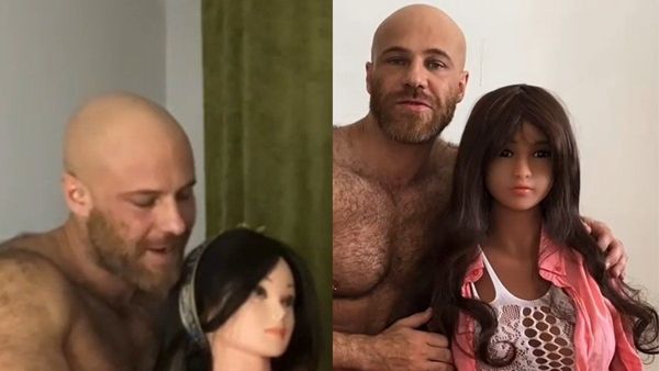 Yuri Tolochko, culturistul căsătorit cu o păpușă gonflabilă, are acum două soții, dar și amantă! Își înșală soțiile cu un făraș