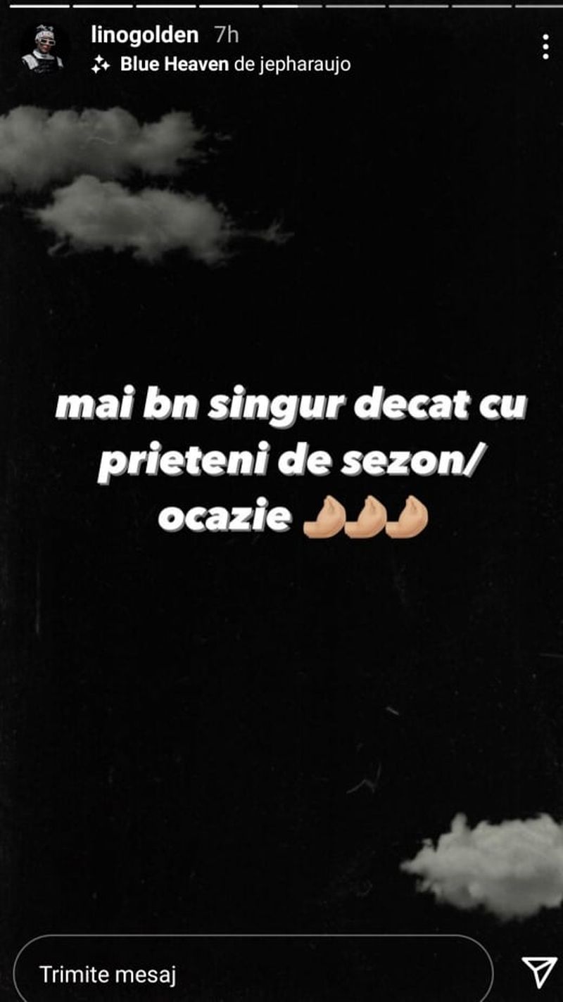 Lino Golden, mesaj cu subînțeles despre relațiile de prietenie! Cine l-a dezamăgit pe artist