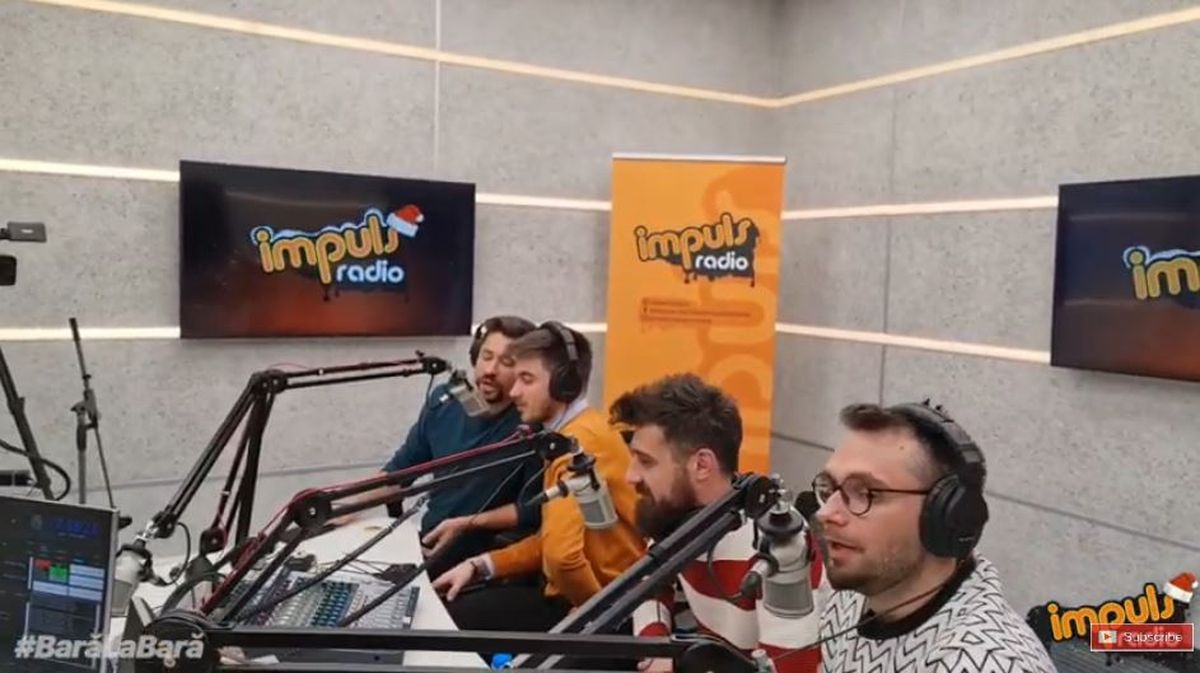 Ad Libitum Voices, live Bară la Bară. Au făcut freestyle live de colinde 
