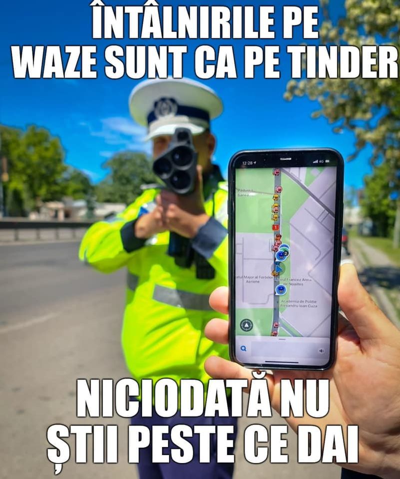 Dialog viral între un polițist și un șofer după ce a fost oprit în trafic: „Pe Waze arată că sunteți pe cealaltă stradă”
