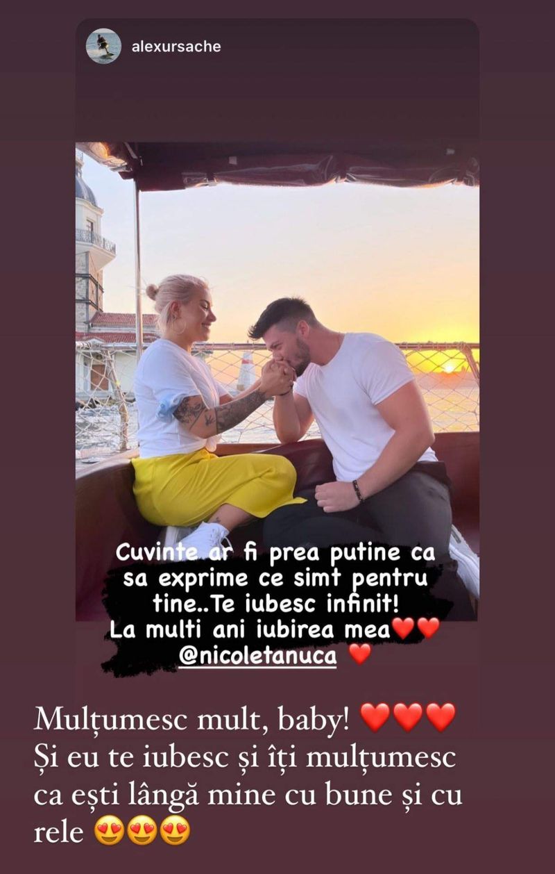 Nicoleta Nucă împlinește 28 de ani! Ce urare specială i-a făcut Alex Ursache, partenerul ei de viață