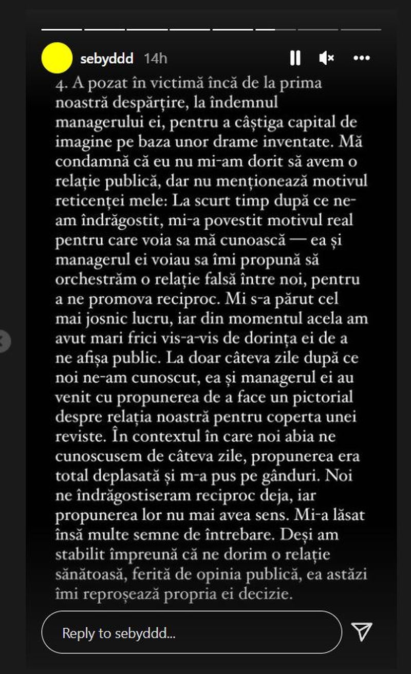 Sebastian Dobrincu, adevărul despre relația cu vloggerița Mimi: „A pozat în victimă! A mințit că a fost înșelată”