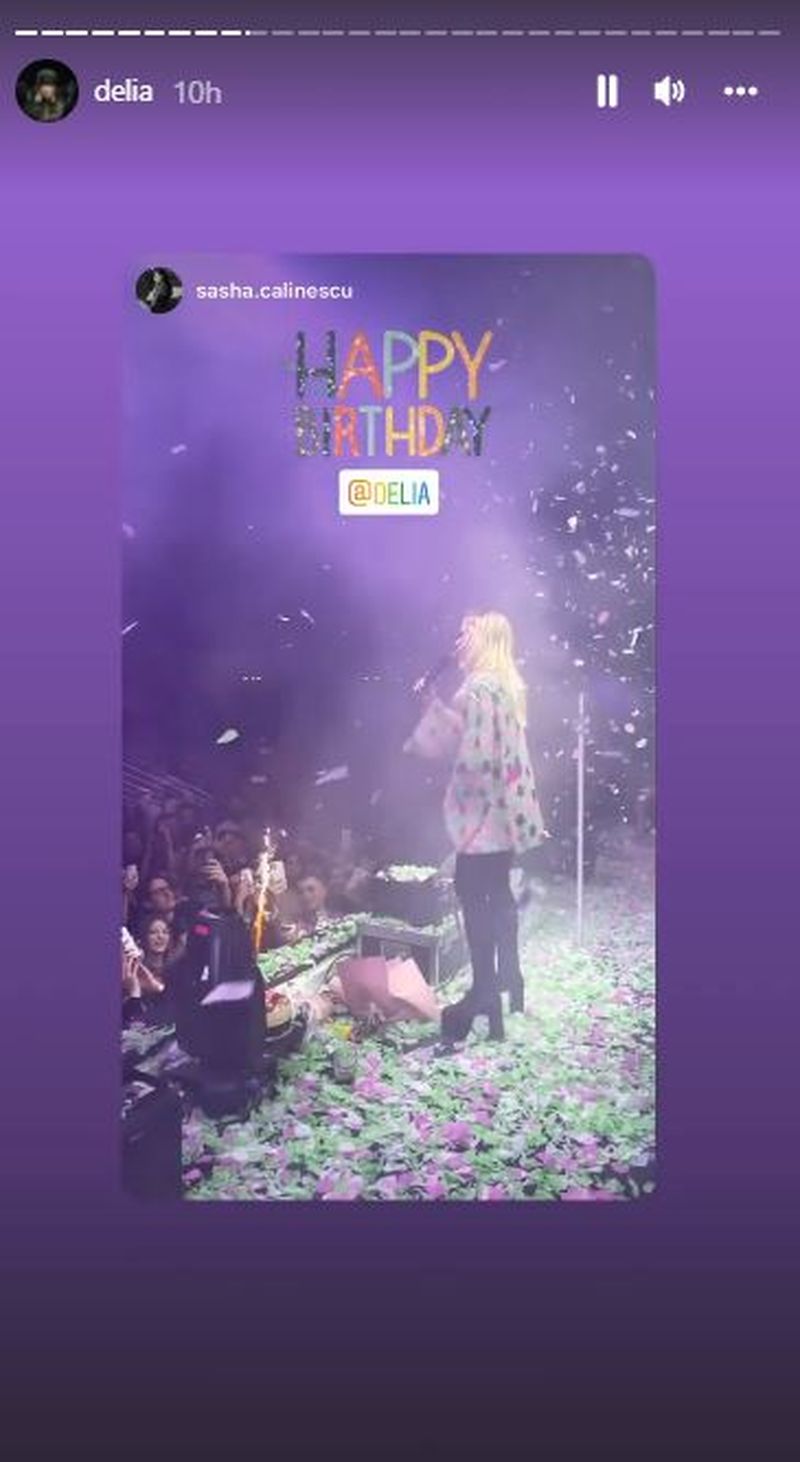 Delia împlinește 40 de ani azi! Artista și-a serbat ziua de naștere pe scenă, alături de fani