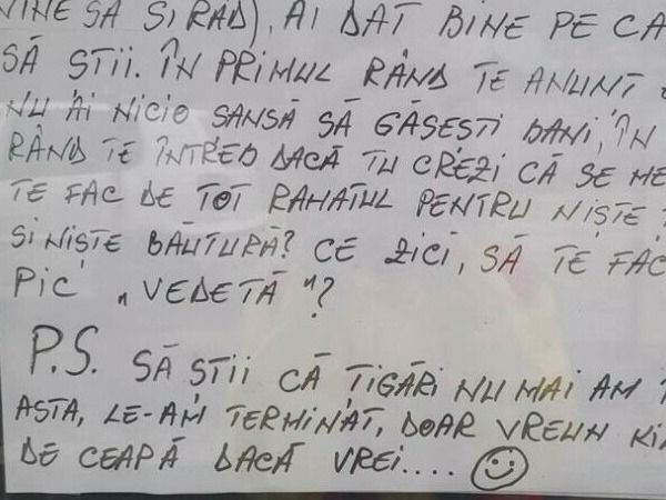 Mesajul viral al unei patroane de magazin din Huși pentru un hoț: &bdquo;Ai dat bine pe cameră, să știi&rdquo;