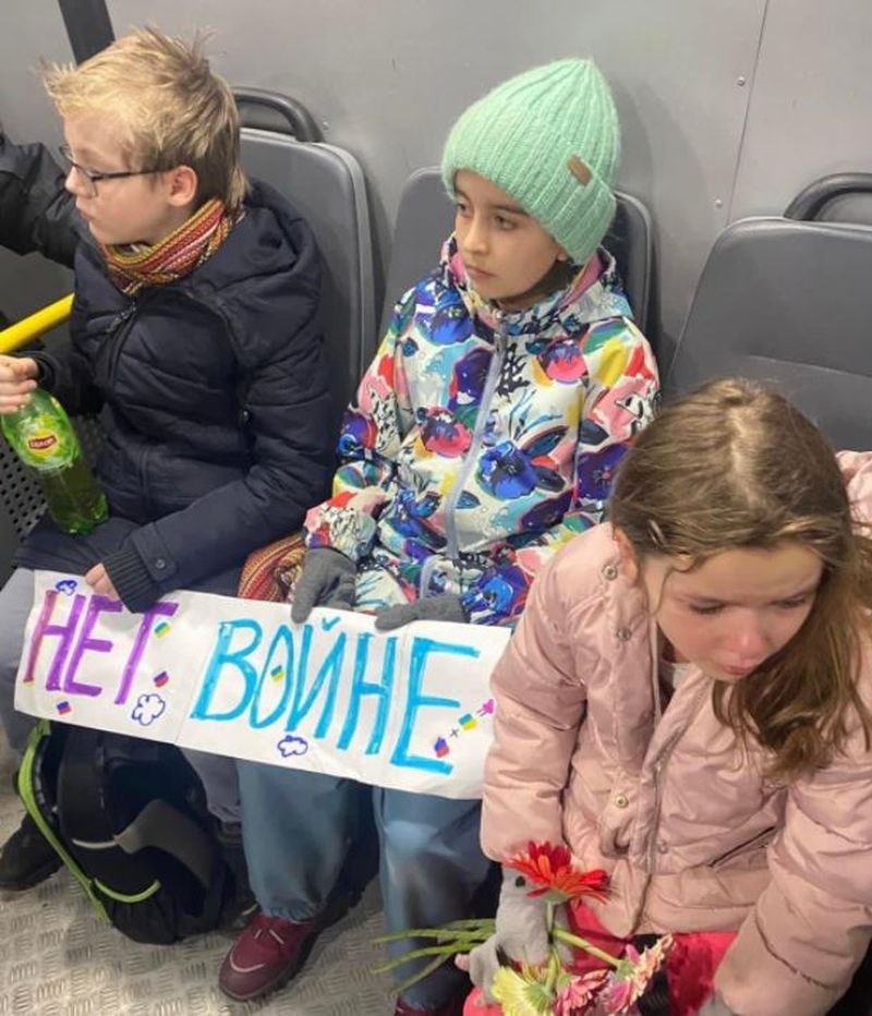 Copii arestați în Rusia, pentru că au protestat împotriva războiului