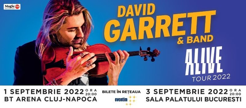 Concertele lui David Garrett din 2022 se amână din nou