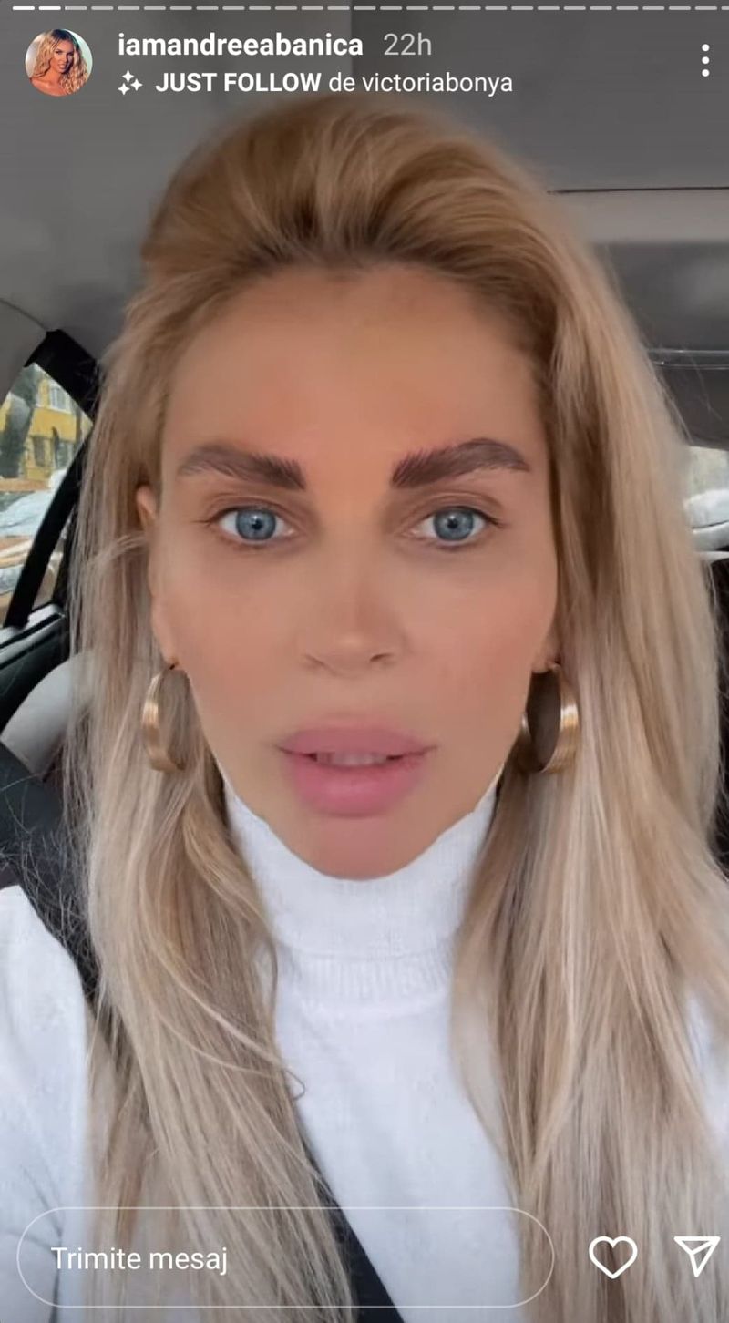 Andreea Bănică, schimbare la nivelul feței