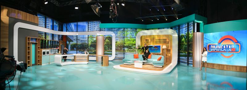 Imagini în premieră cu platoul emisiunii “Dimineața cu noi”!