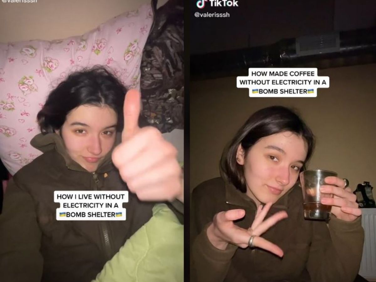 Valeria Shashenok, o fotografă din Ucraina, le arată fanilor ei care este viața ei în buncăr: „În fiecare zi trăiesc cu speranța că mâine războiul se va termina”