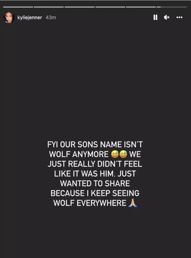 Kylie Jenner și Travis Scott  au schimbat numele copilului. Ce nume au ales pentru „Wolf” 