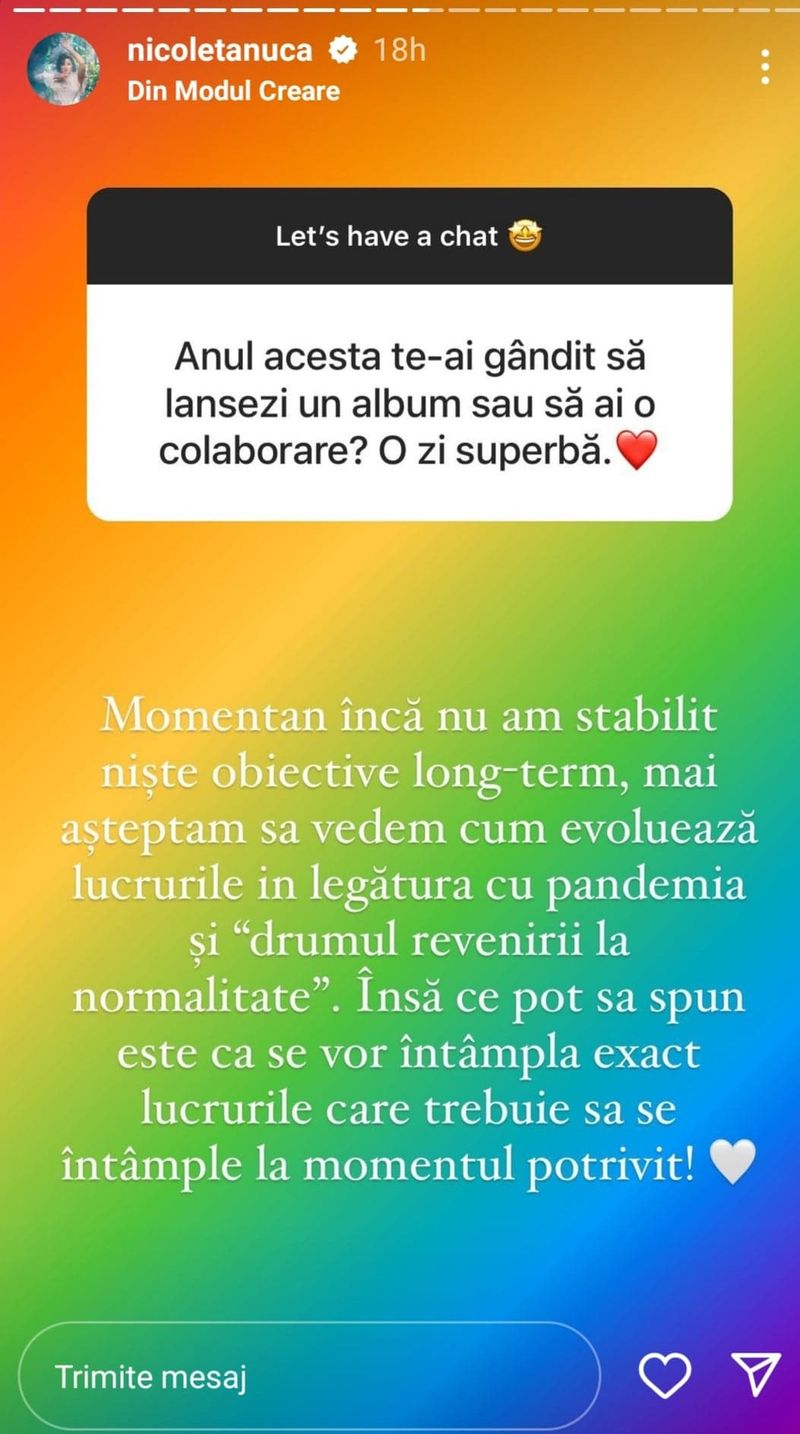 Nicoleta Nucă, dezvăluiri despre cariera sa