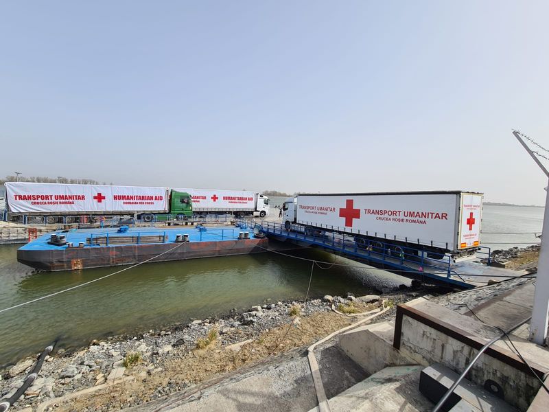 Crucea Roșie Română a trimis un nou convoi umanitar cu 272 de tone de ajutoare în Odessa - Ucraina