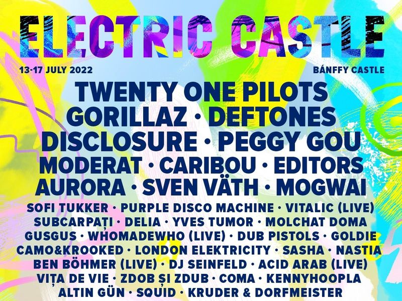 Line-up Electric Castle 2022. Lista completă a artiștilor care vor urca pe scenă anul acesta