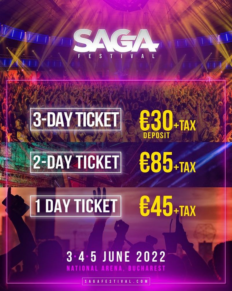 Saga Festival pune în vânzare bilete de o zi și de două! Cât vor costa biletele?! 