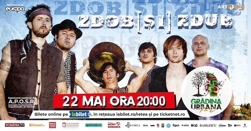 Concertul trupei Zdob şi Zdub anunţat pentru 25 aprilie la Bucureşti, amânat până la 22 mai!