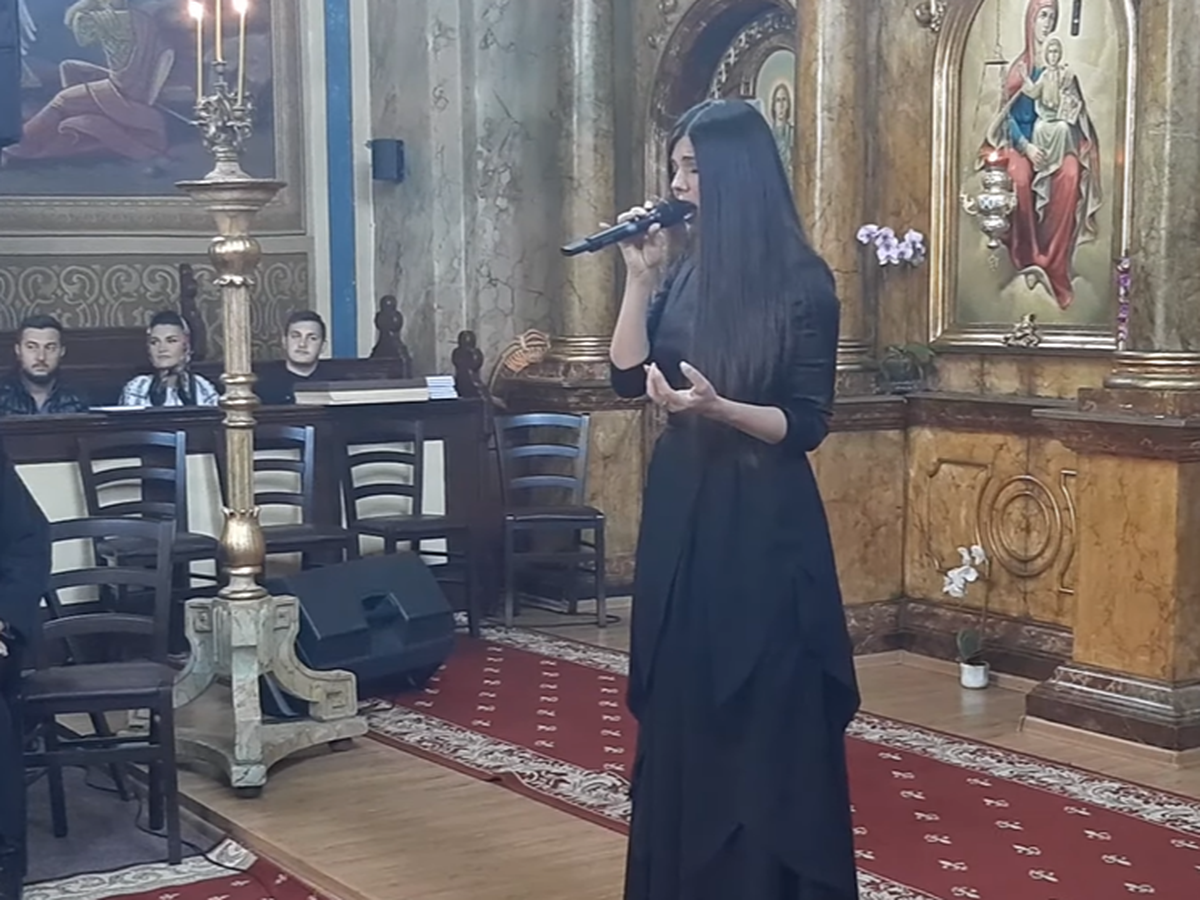 Paula Seling, moment artistic într-o biserică din Brașov, în Săptămâna Mare