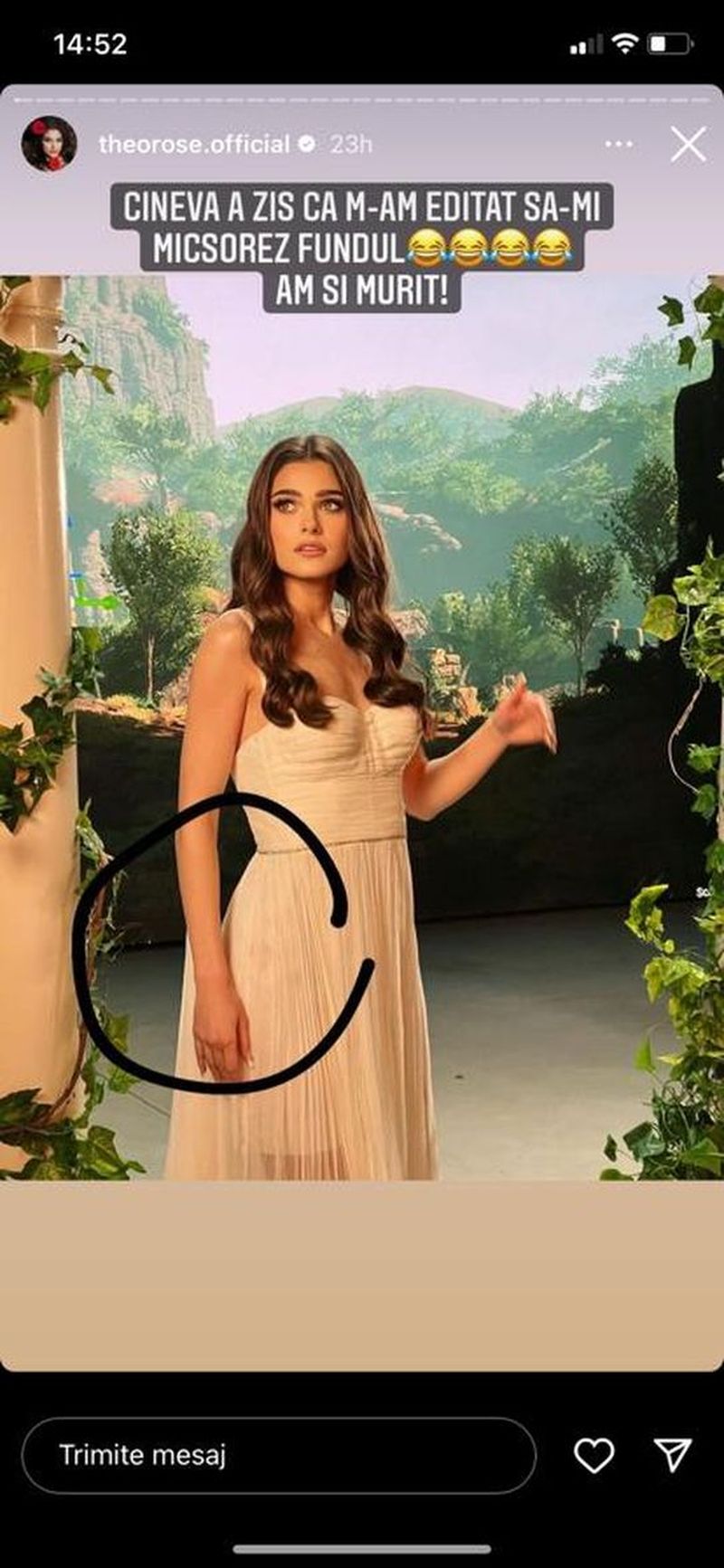 Theo Rose, acuzată că  folosește prea mult Photoshop