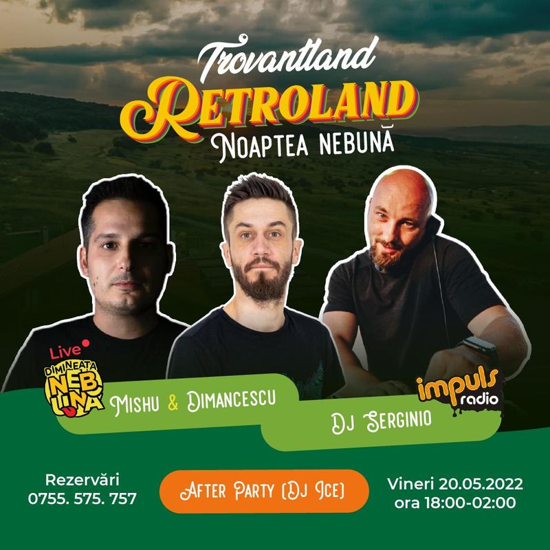 Ce faci în weekend?! Mishu, Cosmin și Dj Serginio te invită la Trovantland la un super party