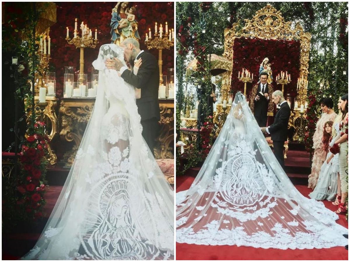  Kourtney Kardashian și Travis Barker s-au căsătorit într-o ceremonie fastuoasă în Italia! Cum au arătat cei doi. Imagini de la eveniment   