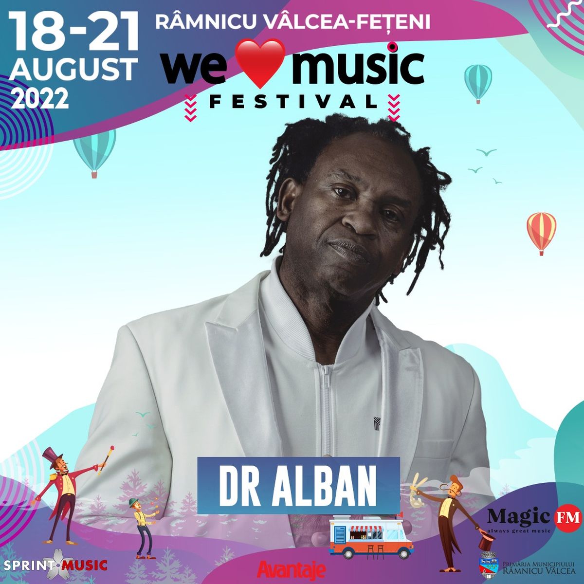 Dr Alban, cu a lui &bdquo;It&rsquo;s My Life&rdquo;, vine &icirc;n Rom&acirc;nia vara aceasta,  la We Love Music Festival!