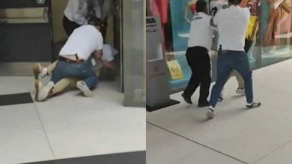 Curier, bătut și umilit de paznicii unui mall din Bucureşti, după ce şi-a lăsat bicicleta într-un loc nepermis pentru a lua comanda cât mai repede