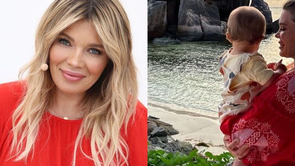 Gina Pistol, fotografie adorabilă cu Josephine pe plajă