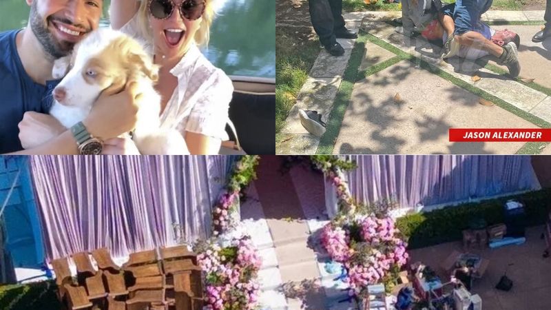 Jason Alexander, fostul soț al lui Britney Spears, a dat buzna la nunta artistei și a fost arestat