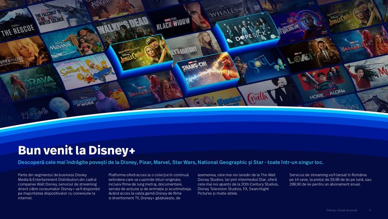 Disney+ se lansează oficial şi în România, marţi 14 iunie. Iată cât costă abonamentul şi care sunt filmele şi serialele incluse!