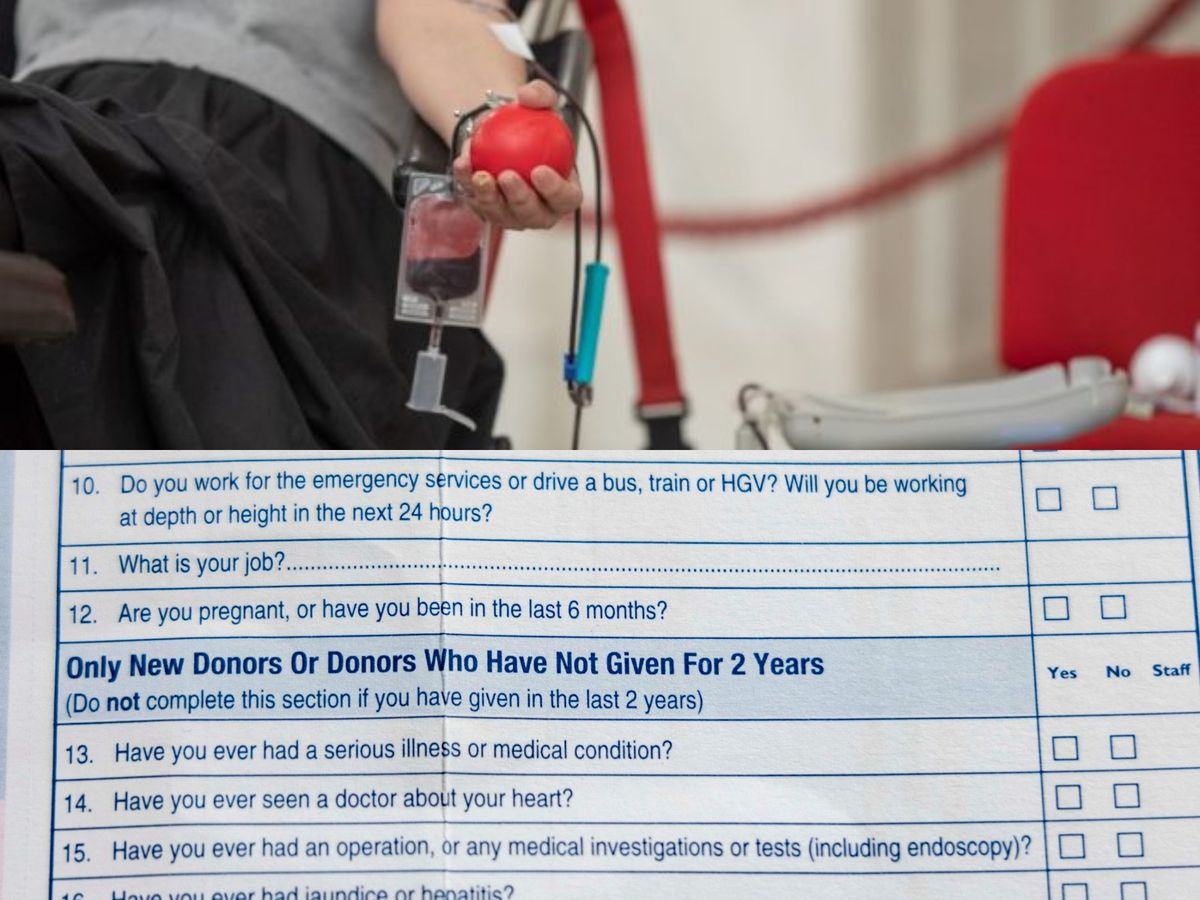 Un bărbat de 66 de ani, respins la o acțiune de donare de sânge pentru că a refuzat să răspundă la chestionarul care îl întreba dacă e însărcinat