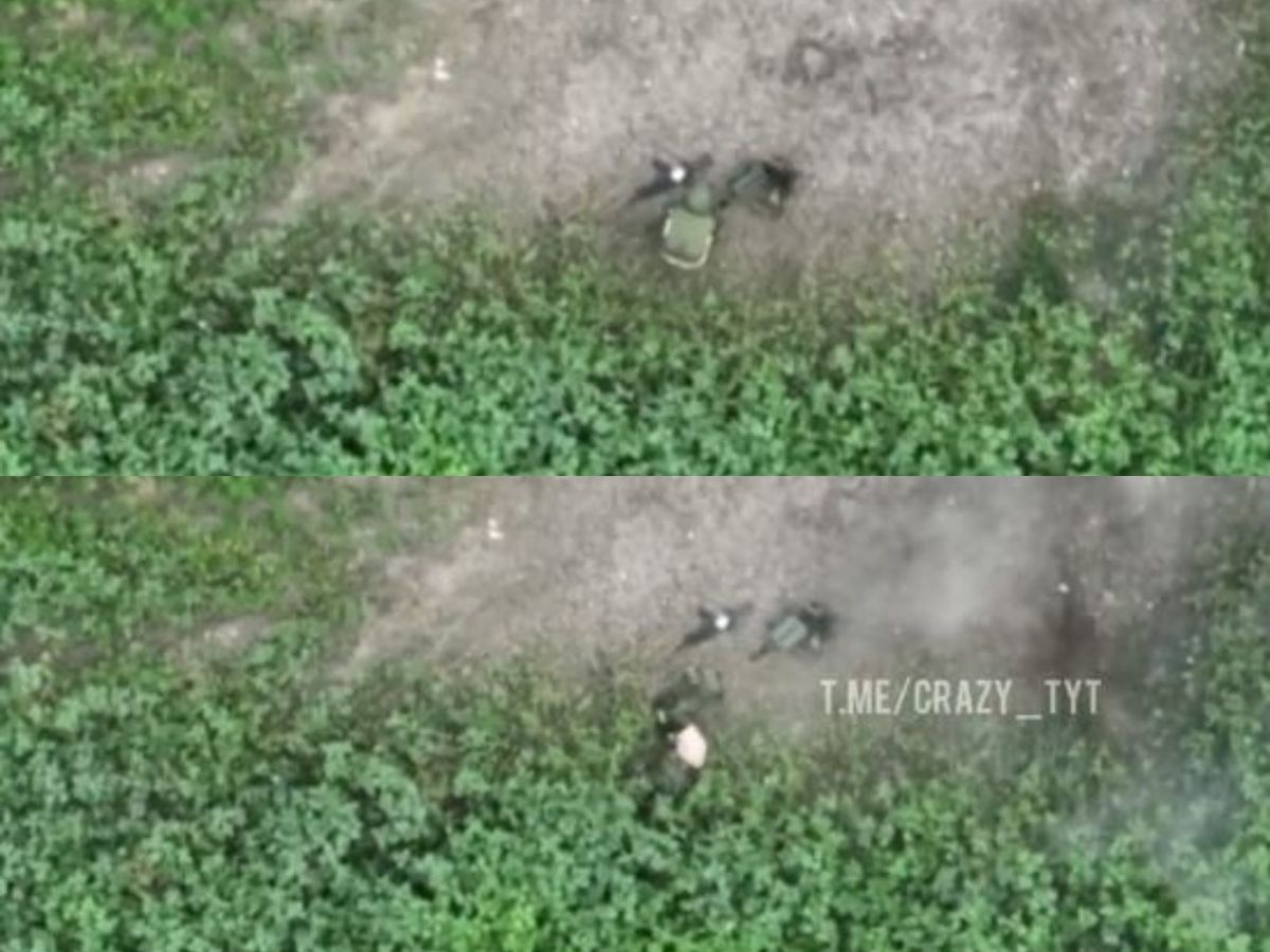 Video viral! Un soldat rus a fost lovit de o grenadă chiar în timp ce își facea nevoile. Audio 