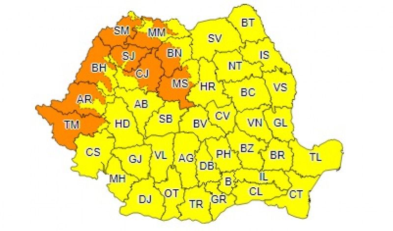 Avertizare meteo de caniculă! Meteorologii au emis un cod portocaliu pentru unele zone ale țării 