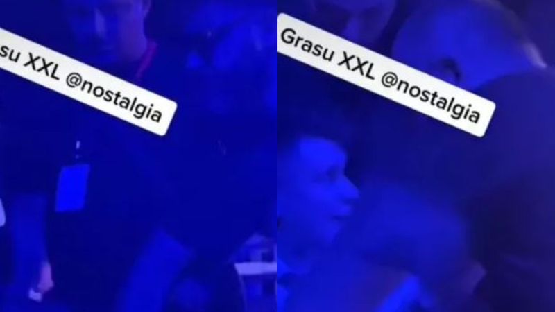 VIDEO: Grasu XXL a sărit la bătaie la un fan, &icirc;n timpul unui concert: &bdquo;Du-te acasă ca să nu &icirc;ți iei bătaie&rdquo;