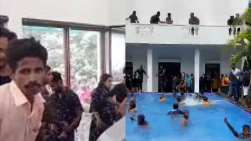 Imagini virale din reședința prezidențială din Sri Lanka. Protestatarii au făcut gimnastică &icirc;n sala &icirc;n care se antrena președintele Gotabaya Rajapaksa